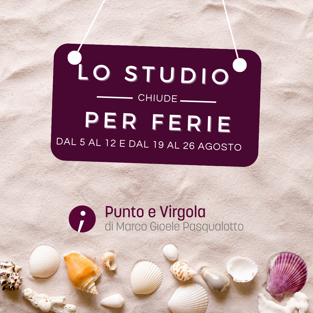 chiusura per ferie punto e virgola