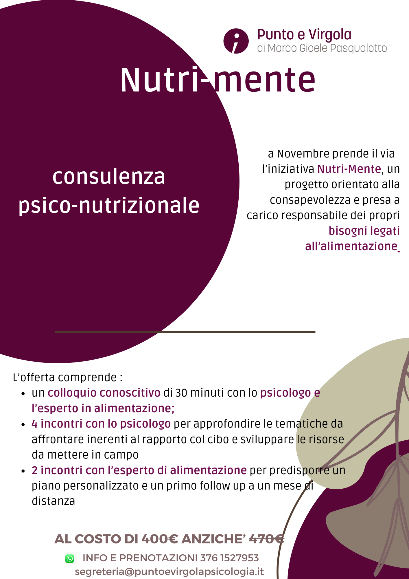 Marrone e Beige Moderno Salone per Unghie Volantino 2 Punto e Virgola